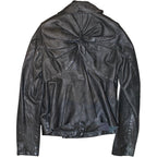 "VINTAGE" back draw leather jacket