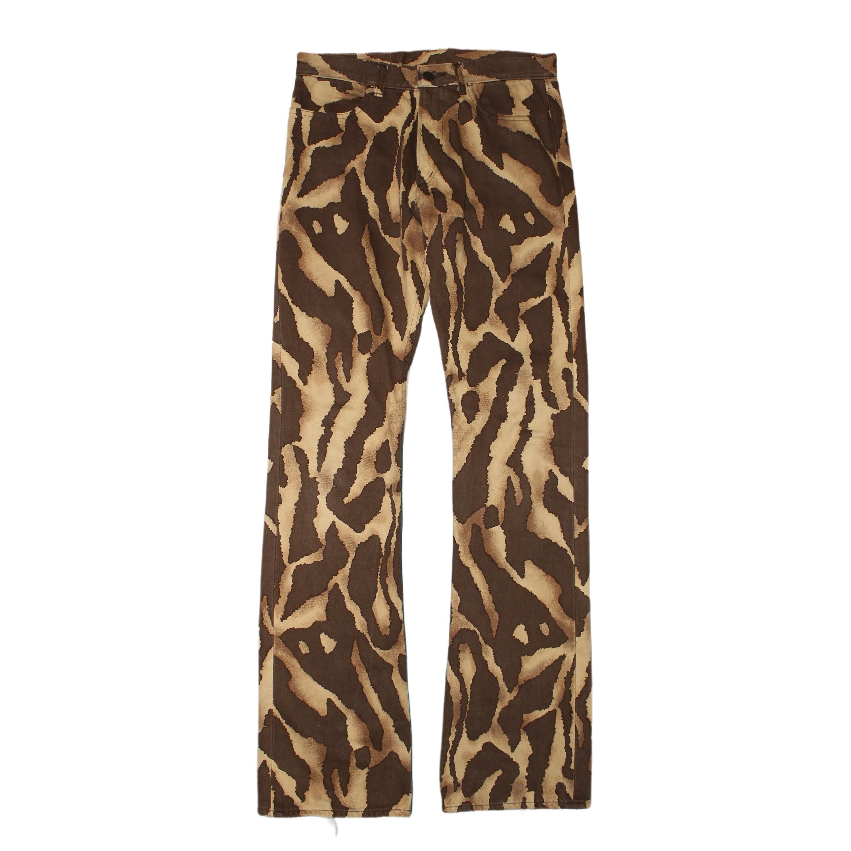 "VINTAGE"  Animal Print denim Pants