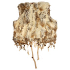 "VINTAGE" fur vest jacket