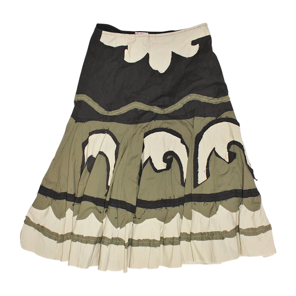 "UPCYCLED" long skirt