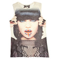 "PHOTO" print tank top shirt